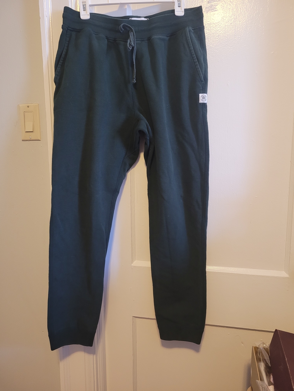 Reigning Champ Dark Green Fleece Drawstring Sweatpants